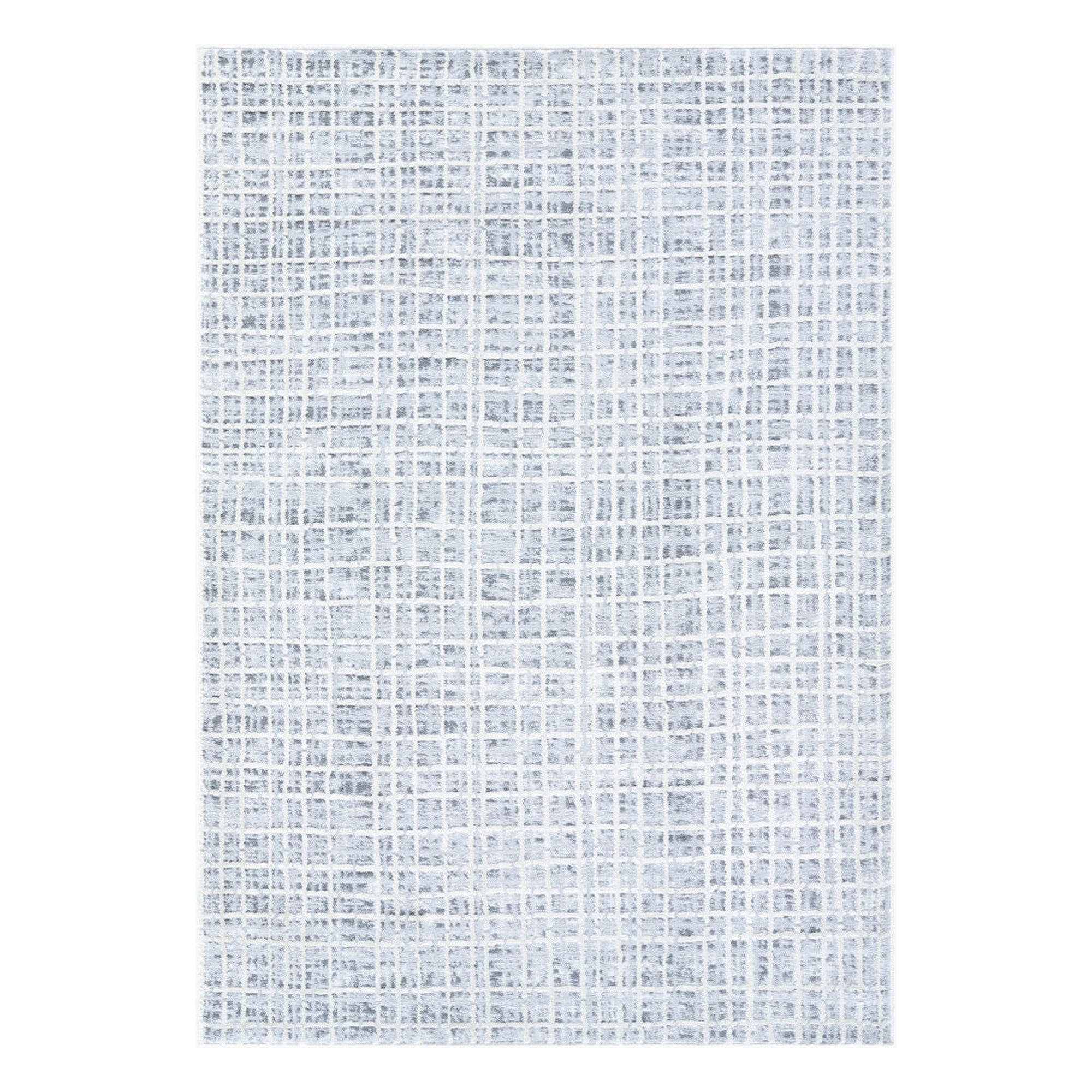 Siyah Gray/White Machine Woven Rug SIY-2315 - 5'3" x 7'