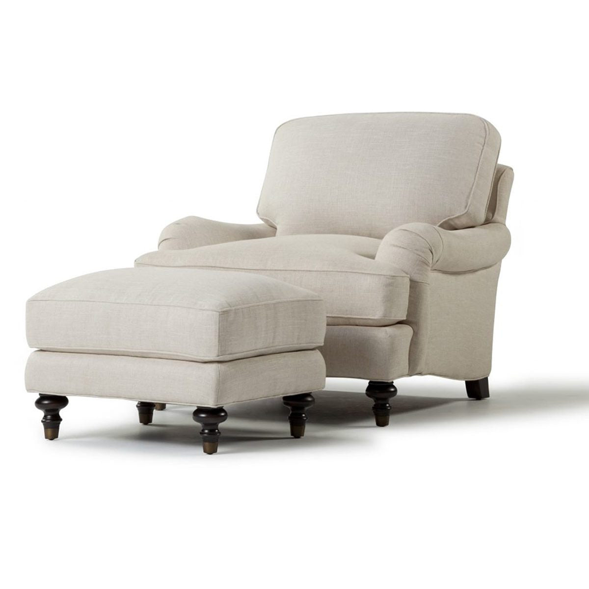 Churchill Upholstered English Rolled Arm Chair