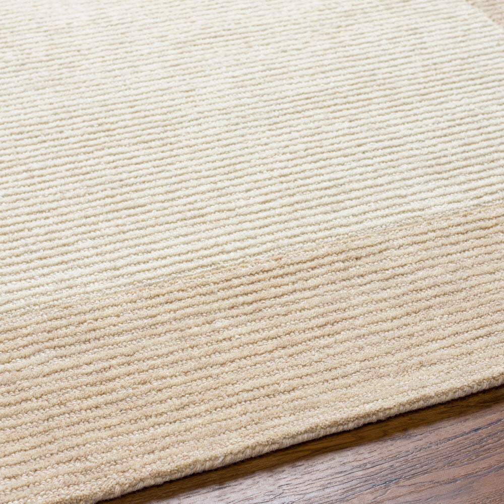 Skylar Beige/Light Beige Handmade Rug - texture