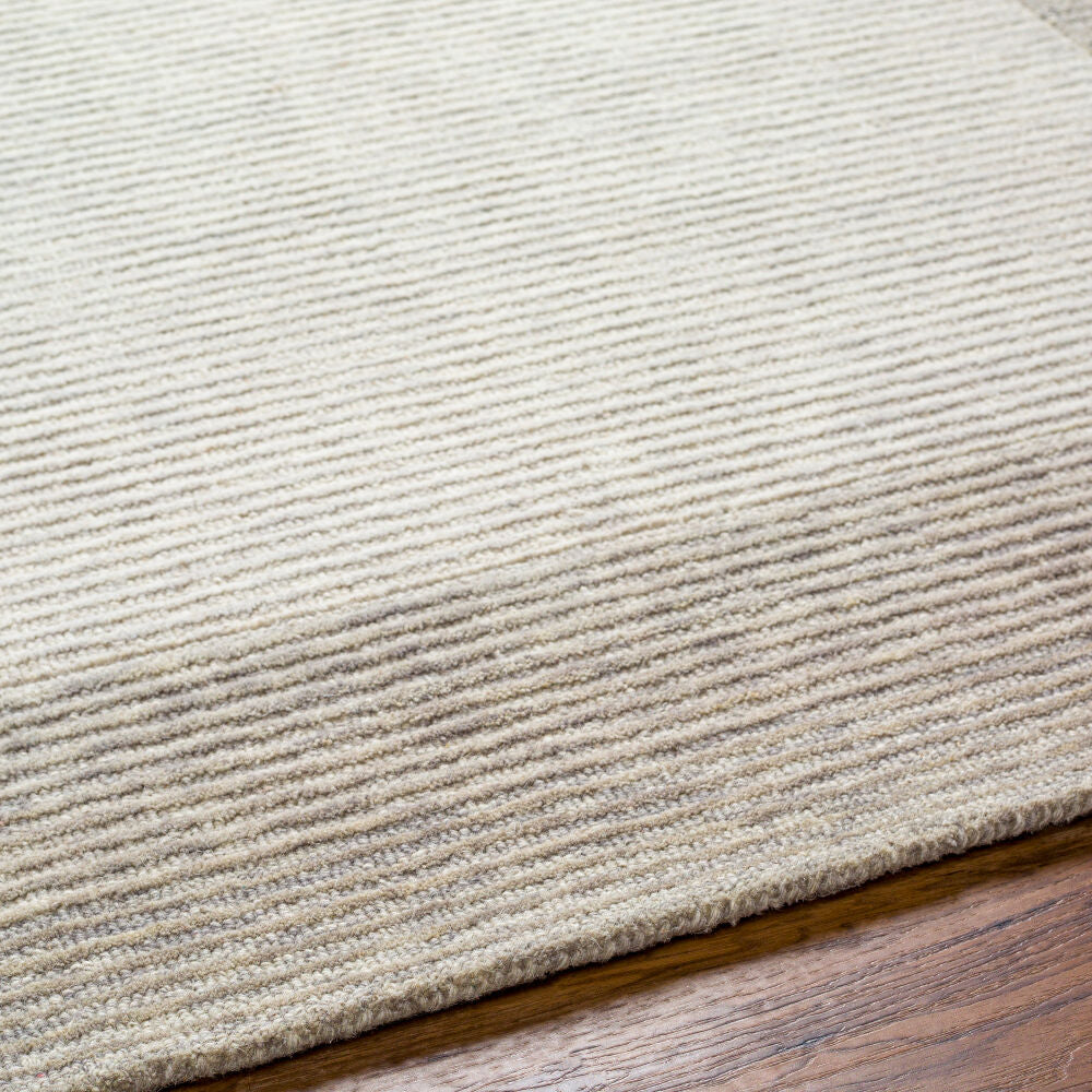 Skylar Beige/Medium Gray Handmade Rug - texture