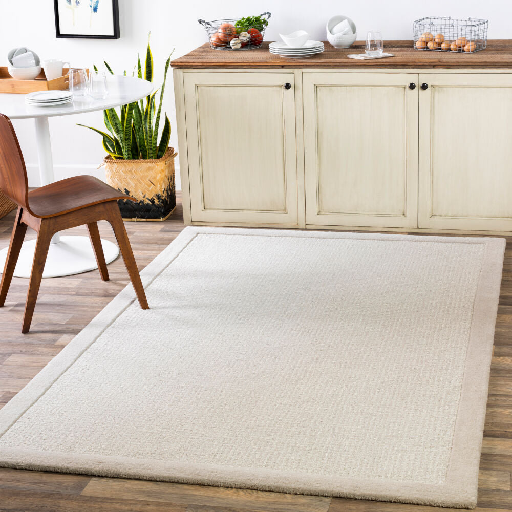 Siena Cream/Light Gray Handmade Rug SNA-2301 - roomscene