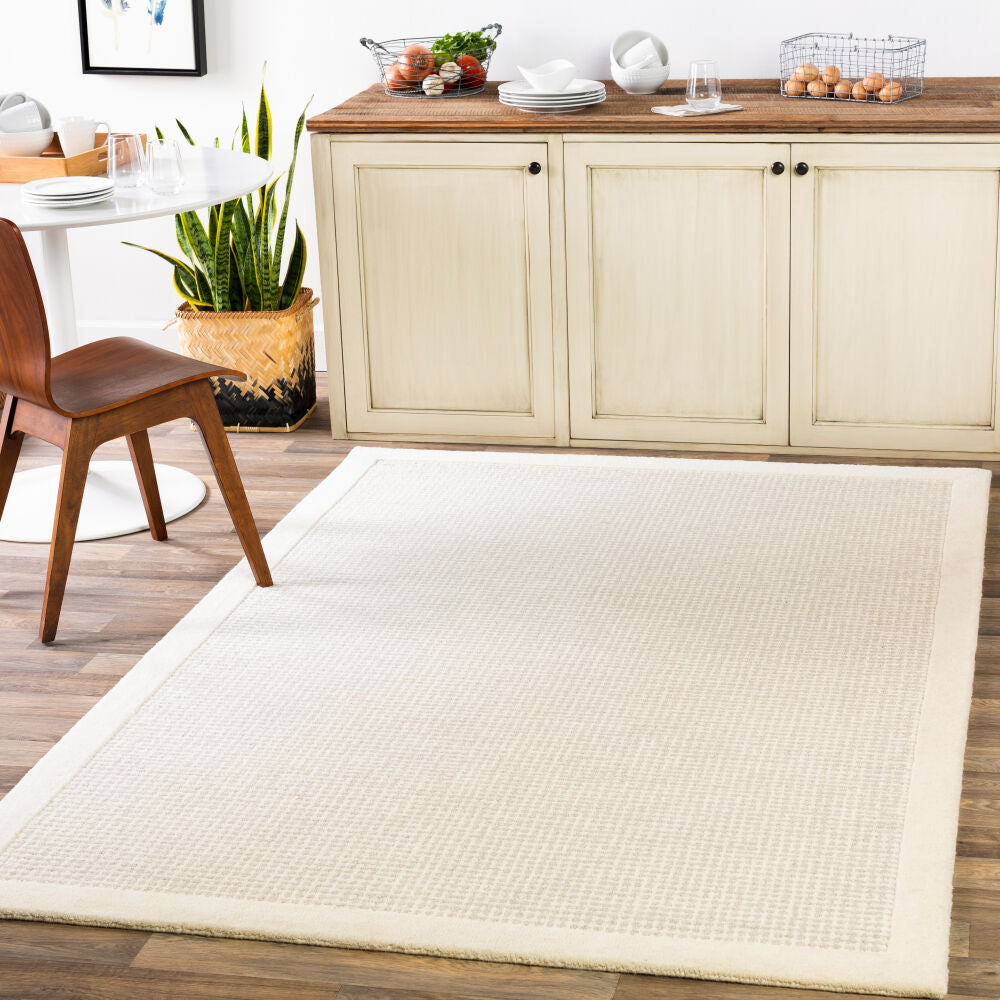 Siena Cream/Light Gray Handmade Rug SNA-2305 - roomscene