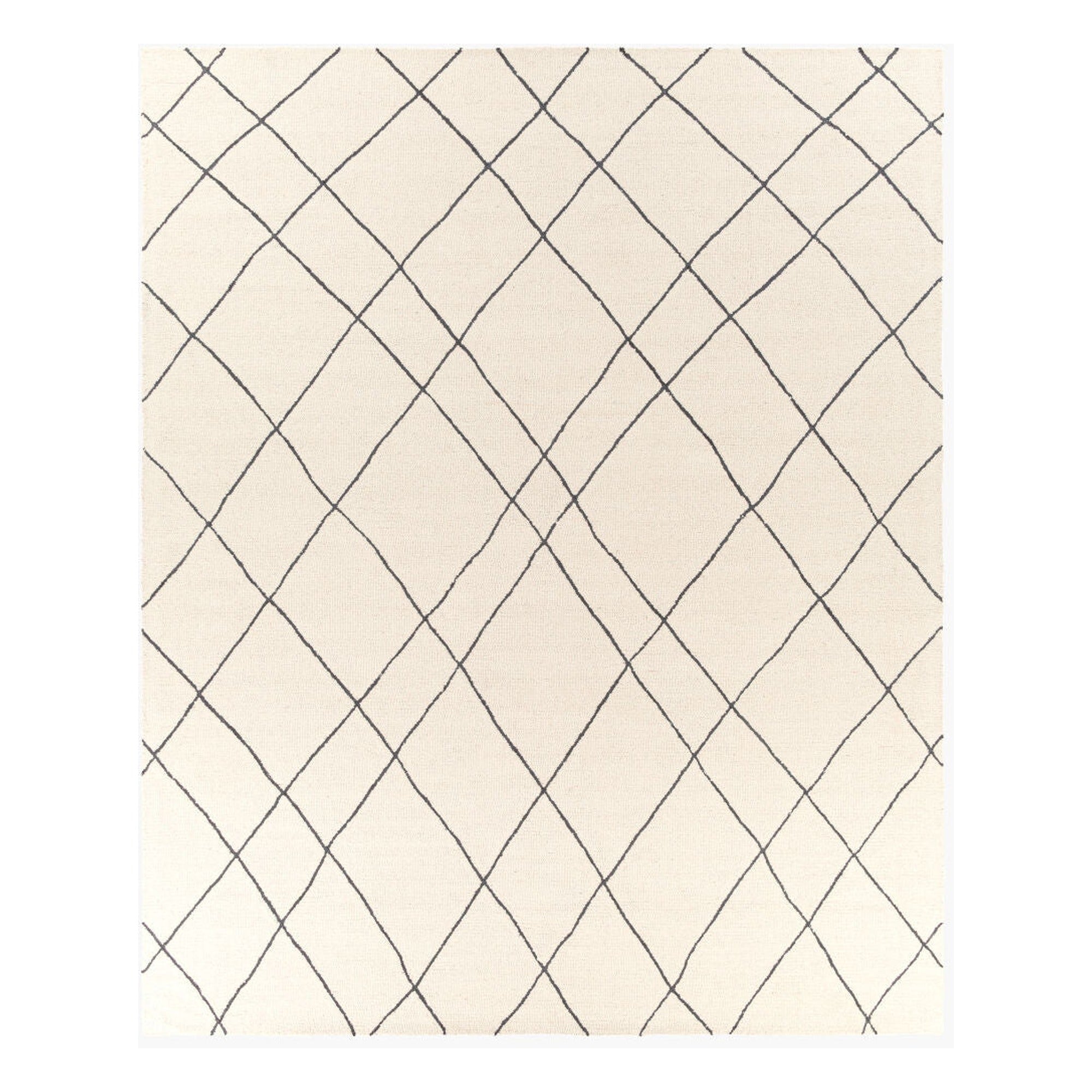 Sinop Black/Cream Handmade Rug - 2' x 3'