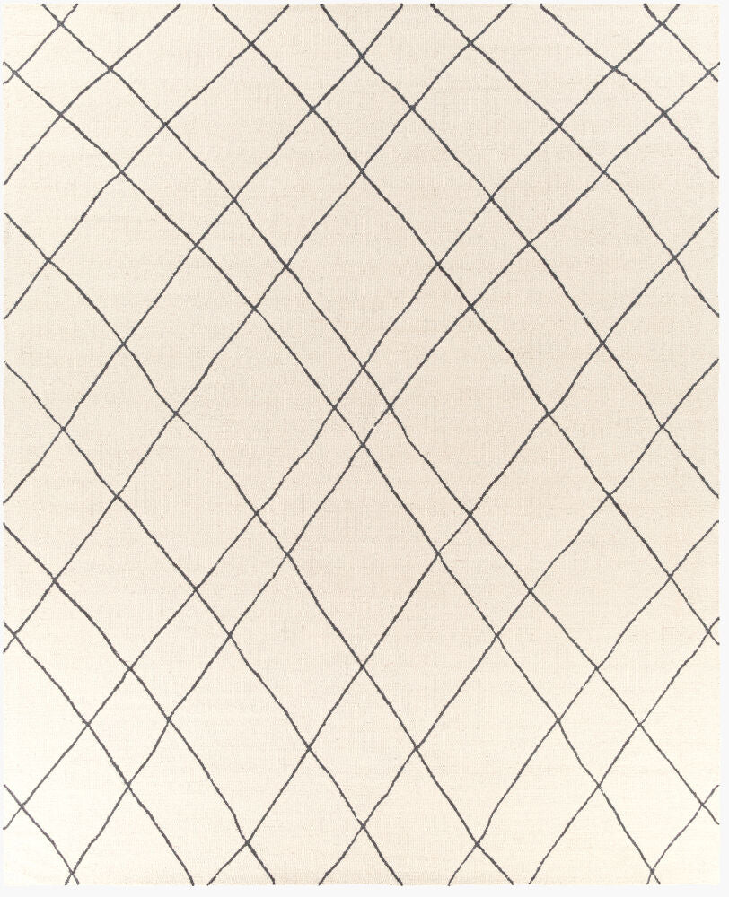 Sinop Black/Cream Handmade Rug - 2' x 3'
