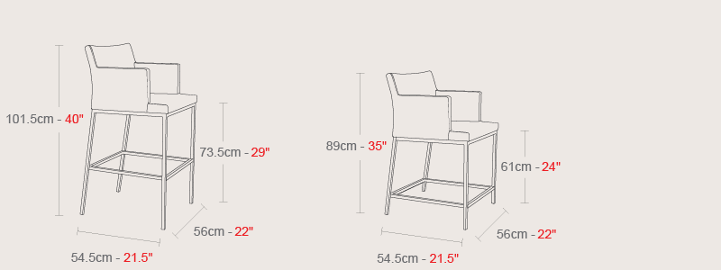 Soho Chrome Counter Stool