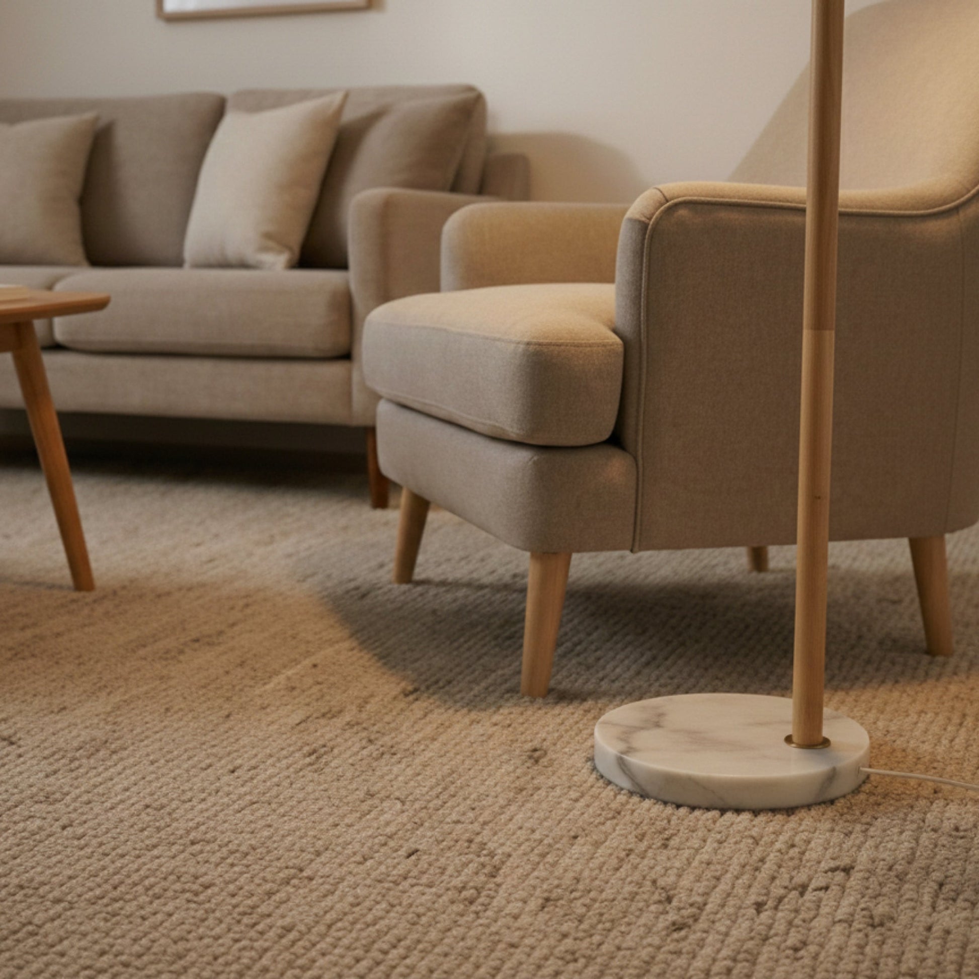Solaris Floor Lamp | Brushed Gold and White Globe Shade
