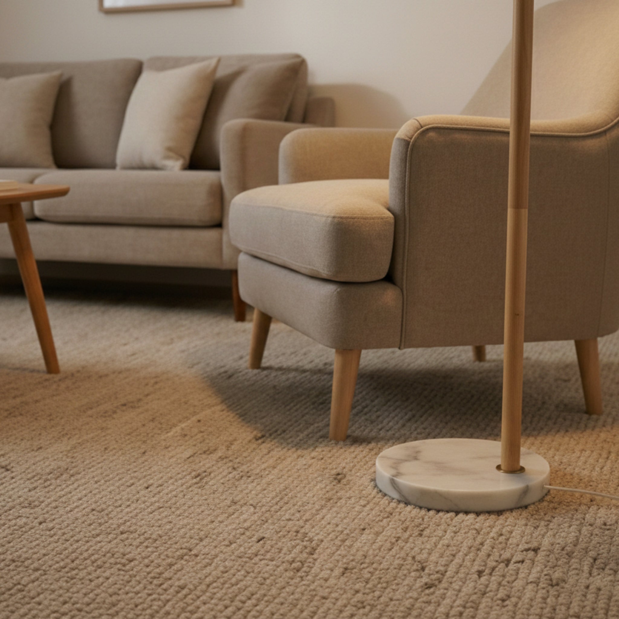 Solaris Floor Lamp | Brushed Gold and White Globe Shade