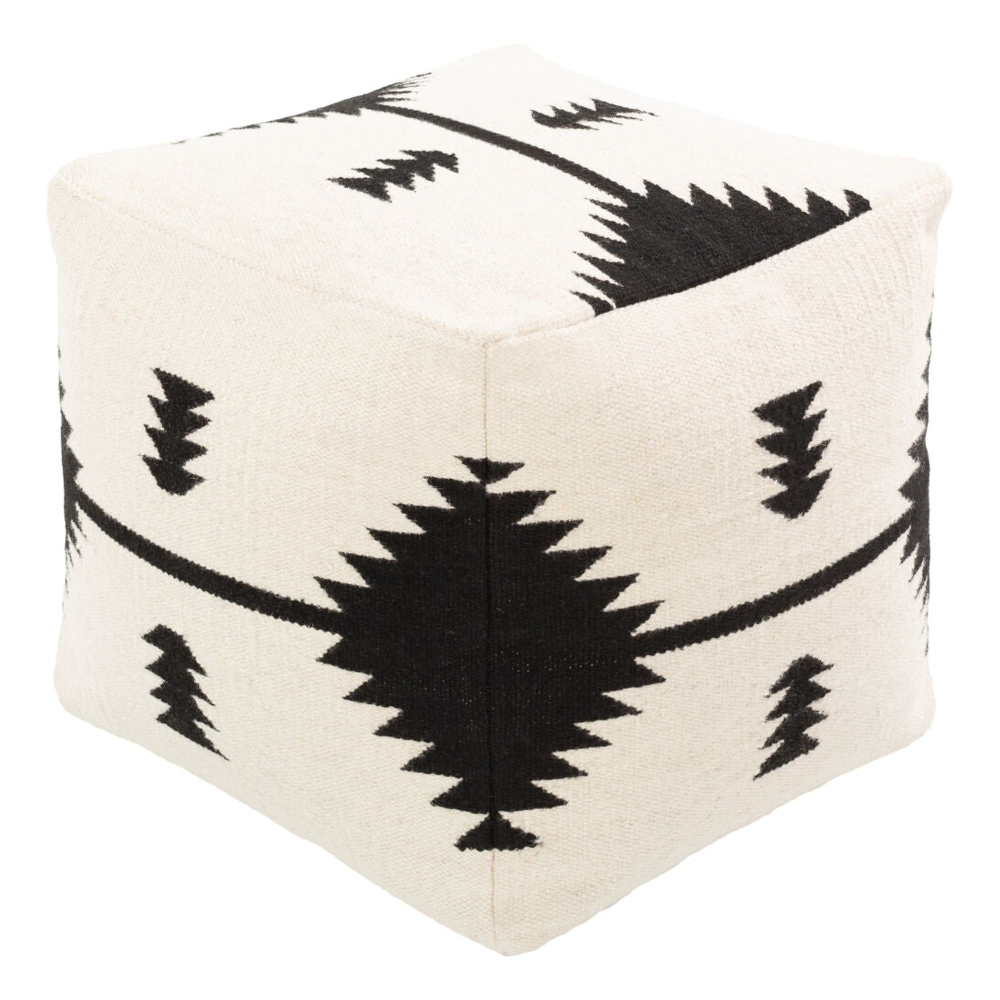 Shiprock Pouf - 18"H x 18"W x 18"D