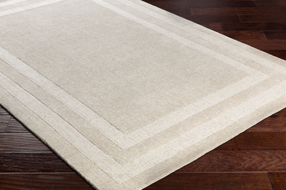 Sorrento Beige/Taupe Handmade Rug - corner