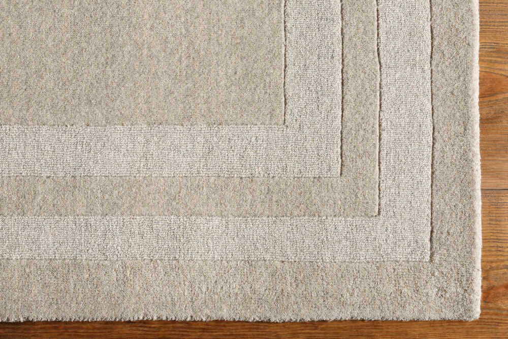 Sorrento Beige/Taupe Handmade Rug - overhead