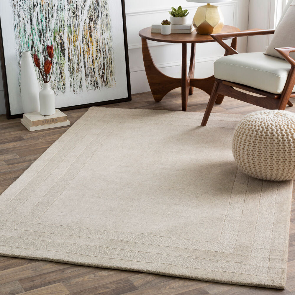 Sorrento Beige/Taupe Handmade Rug - roomscene