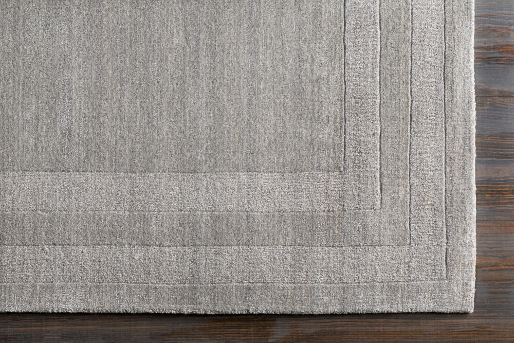 Sorrento Gray Handmade Rug - overhead