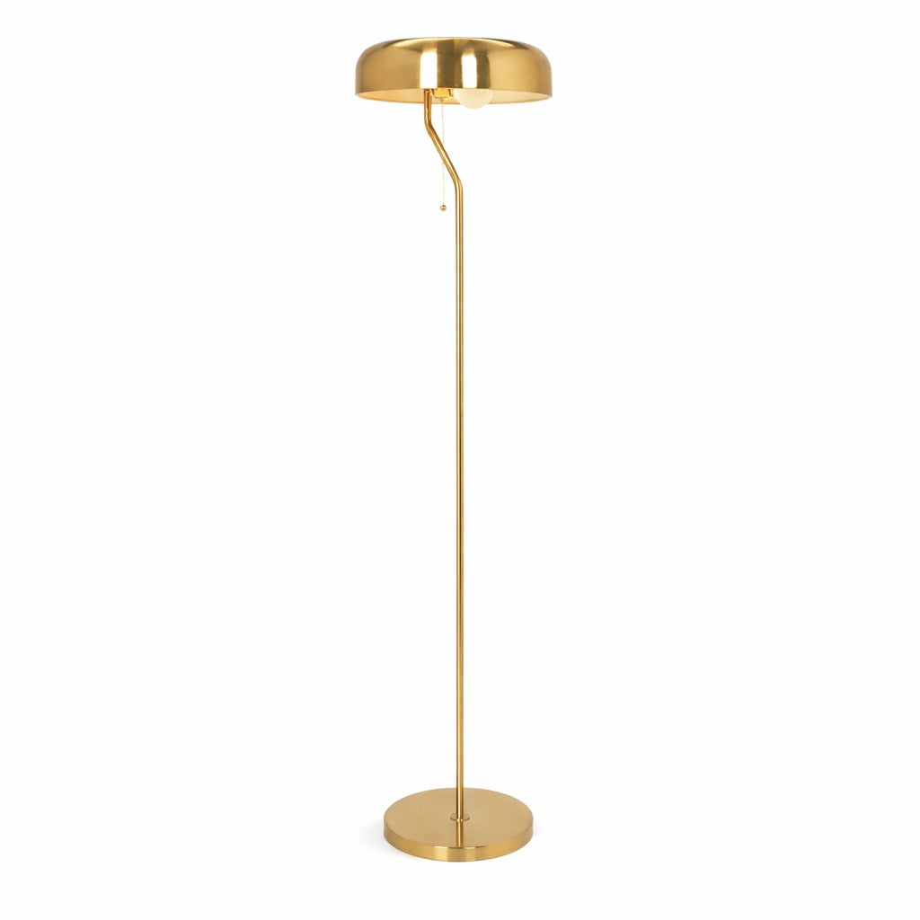Spectra Floor Lamp | Gold Outer and White Inner