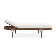 Rhythm Chaise Lucent Bronze Metallic Paint 76" by Caracole