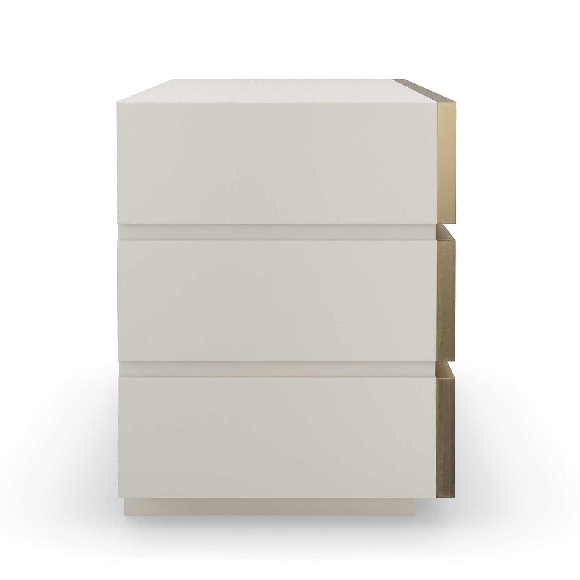 Bedrock Nightstand Almond Milk 34" by Caracole - view 6