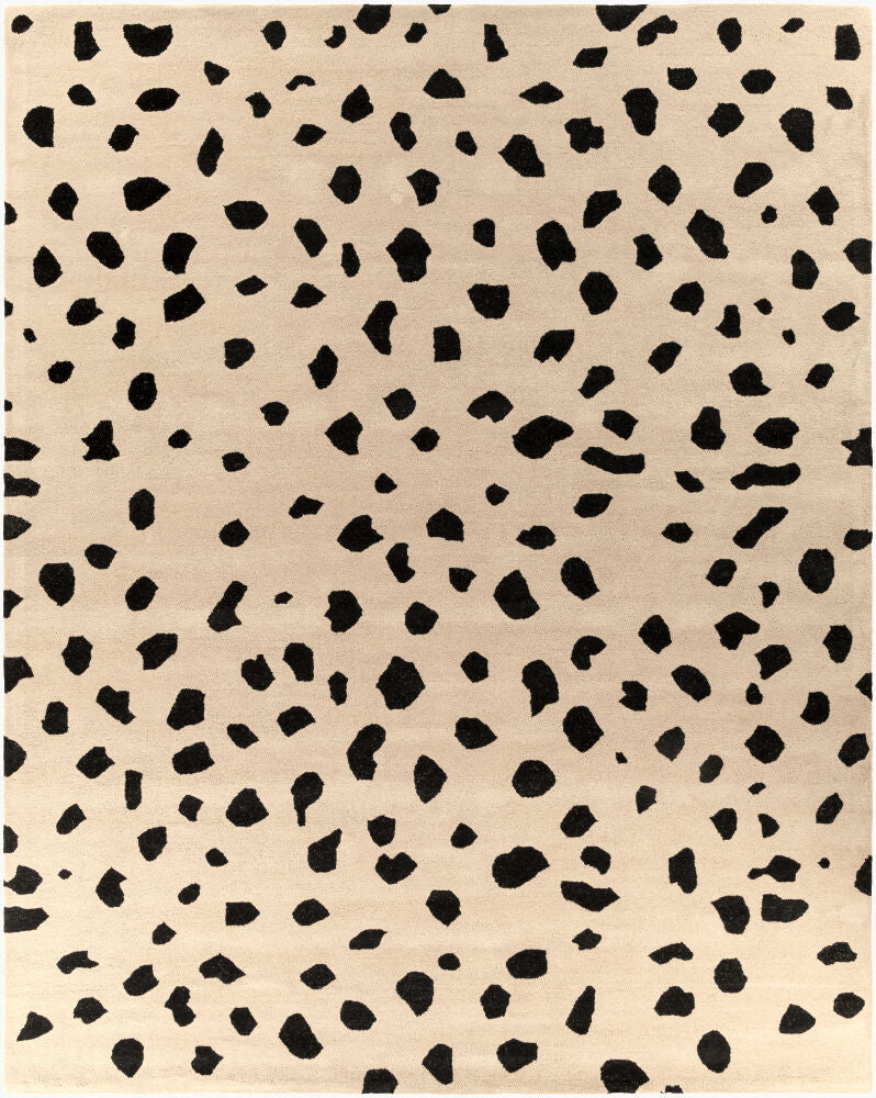 Stella Beige/Black Handmade Rug - 10' x 14'