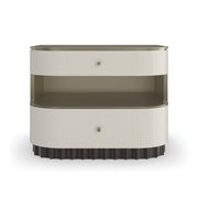 Deep Sleep Brushed Whisper of Gold Paint Nightstand 34" by Caracole