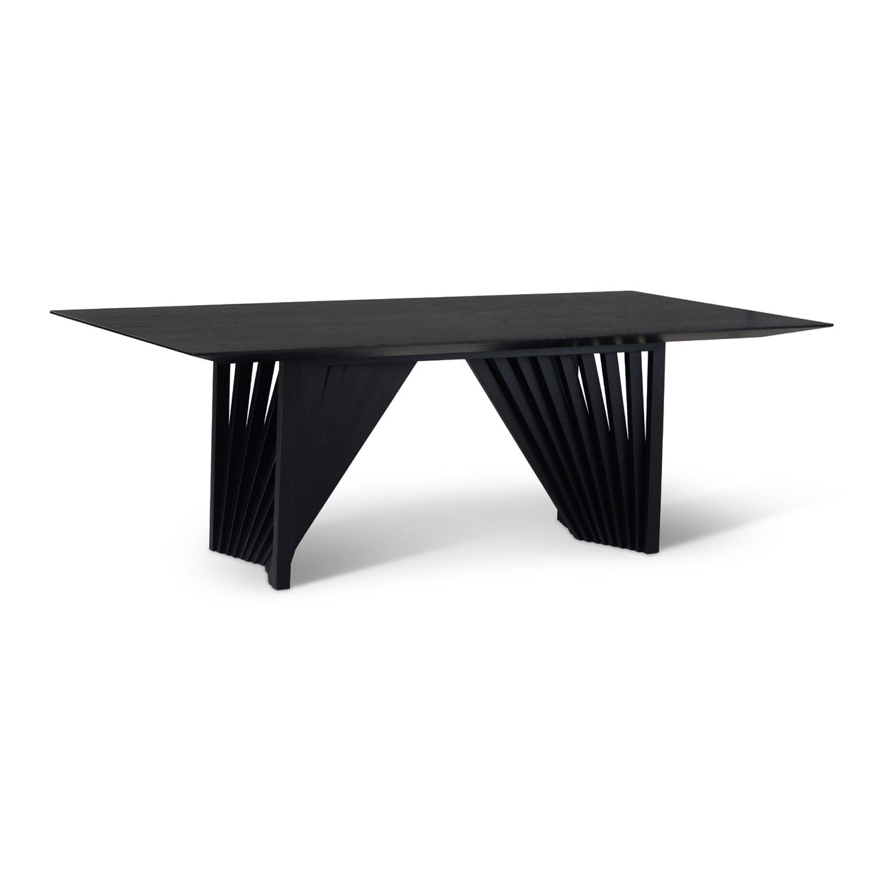 Modern Brazilian - Laguna - Wooden Top Dining Table - Ebano Frame