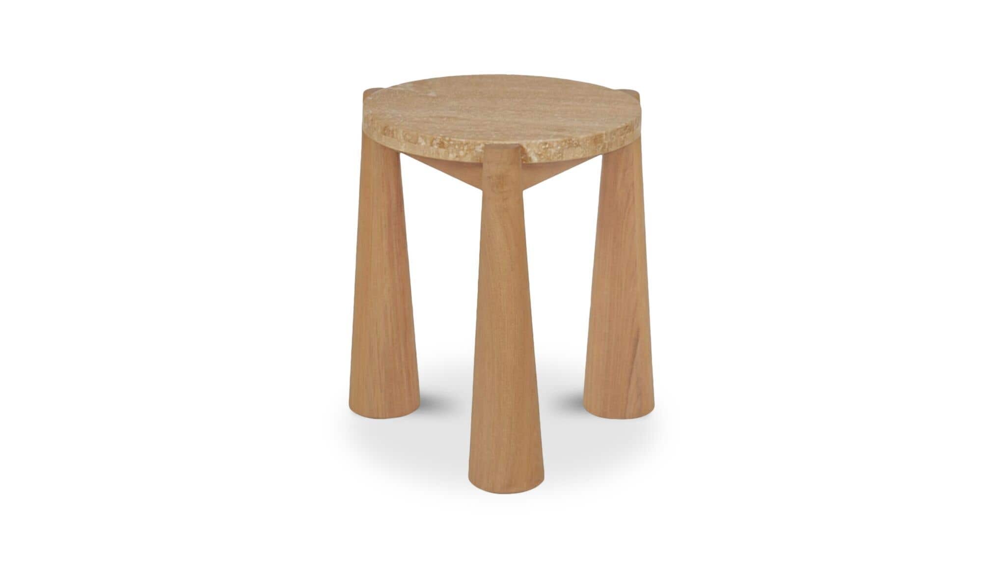 Pax Outdoor Side Table Natural by Moe's Home Collection - view 4