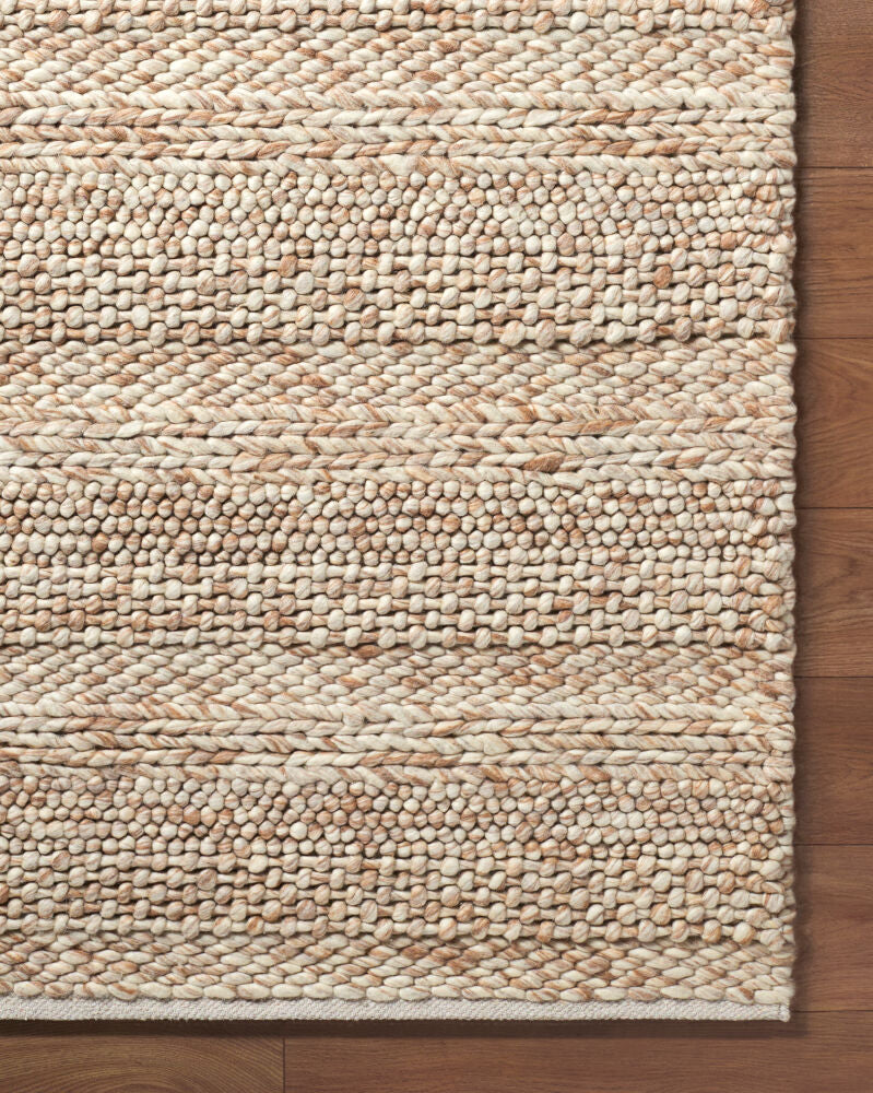Tahoe II Brown/Tan Handmade Rug - overhead