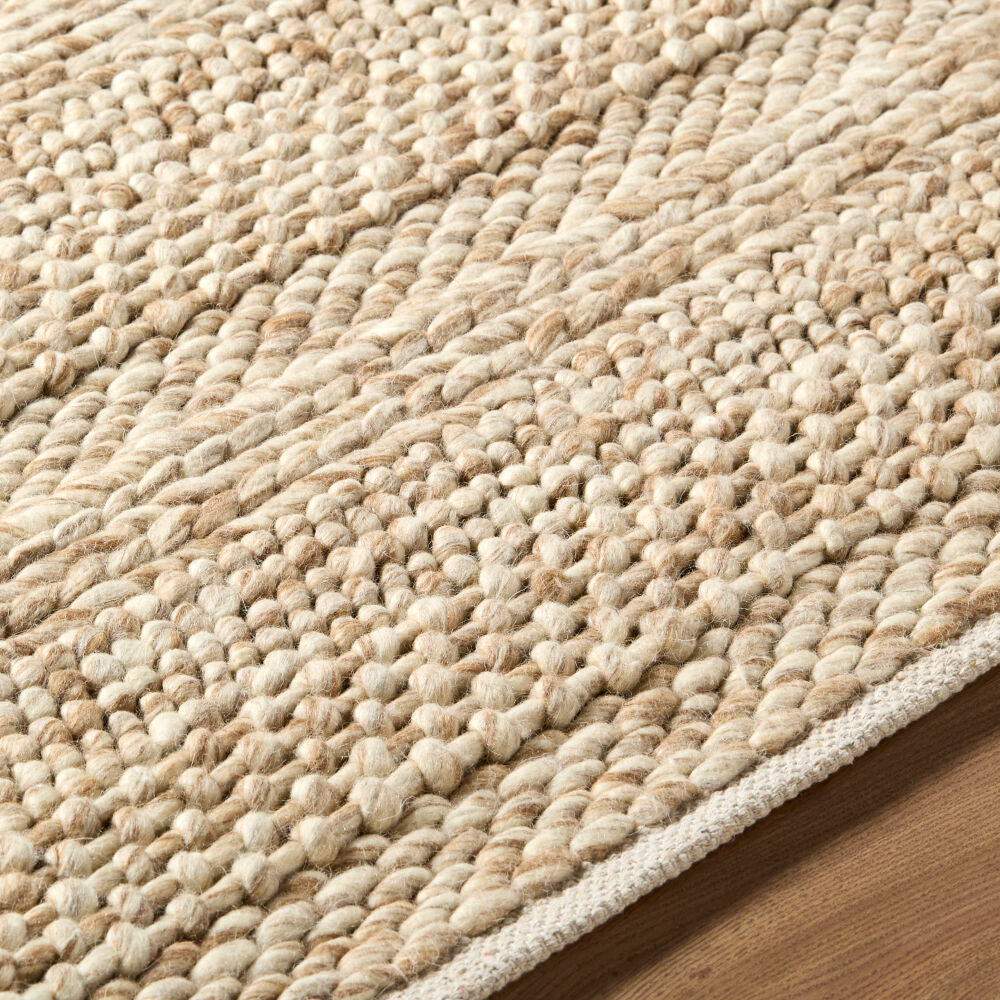 Tahoe II Brown/Tan Handmade Rug - texture