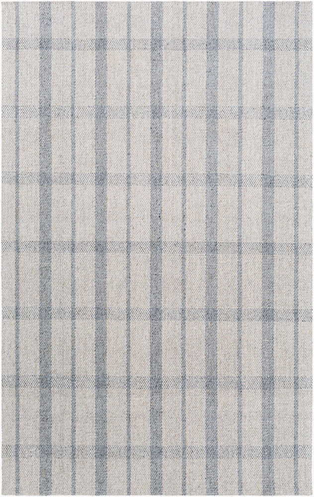 Tartan Gray/Oatmeal Handmade Rug - 2' x 3'