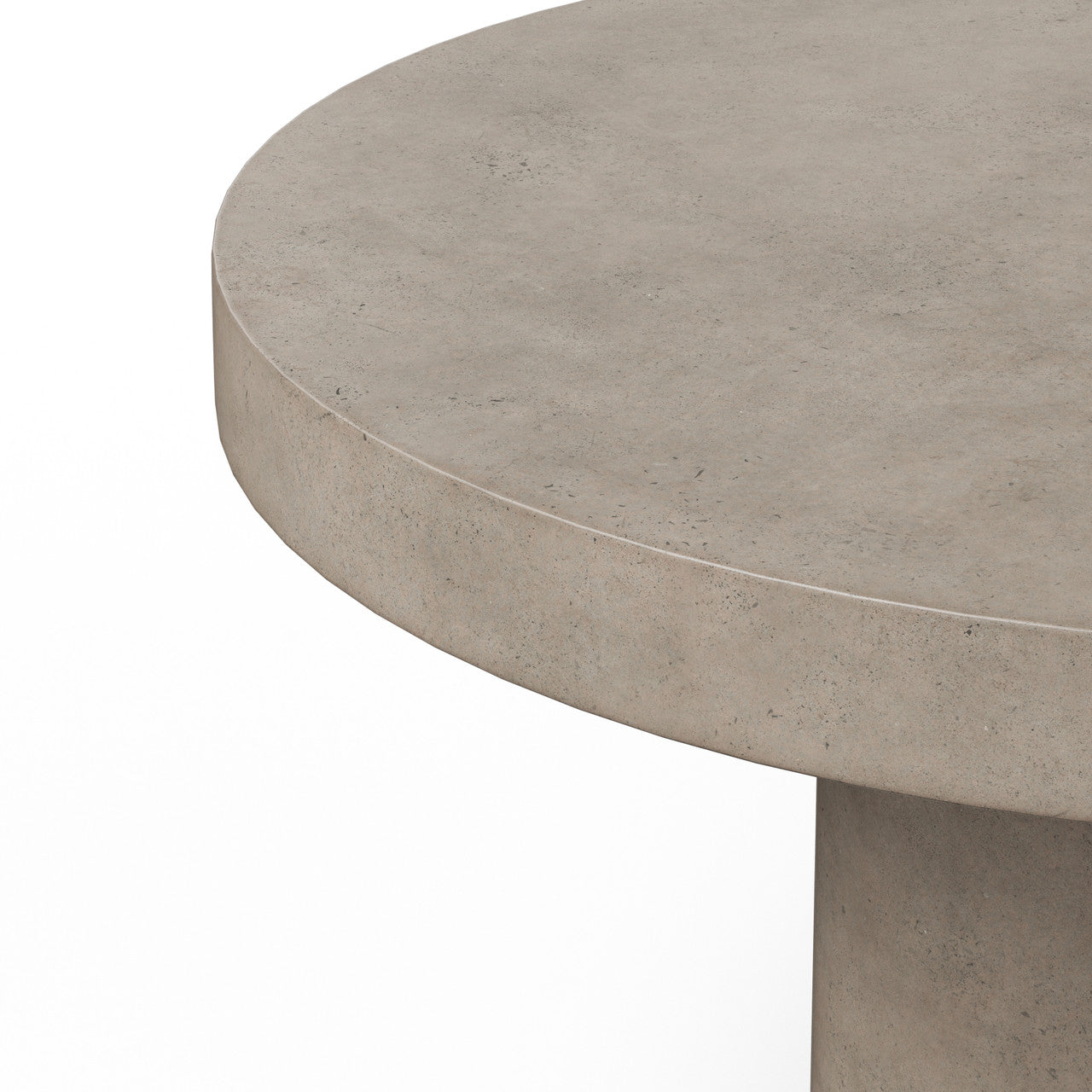 Mixx - Circa Dining Table - 47.25"Dia. - Dark Grey
