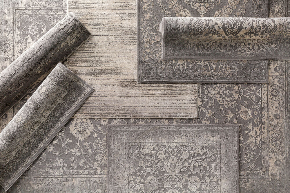 Tibetan Charcoal/Medium Gray Machine Woven Rug TBT-2305 - styleshot