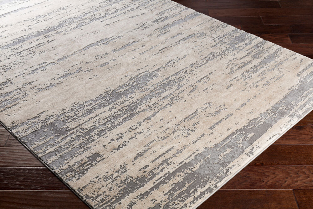 Tibetan Beige/Tan Machine Woven Rug TBT-2304 - corner