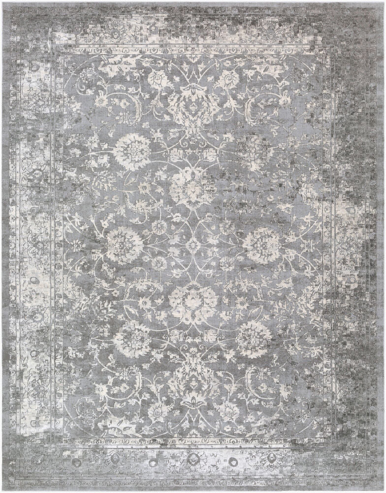 Tibetan Charcoal/Medium Gray Machine Woven Rug TBT-2309 - 2'7" x 10'
