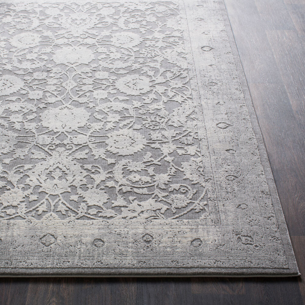 Tibetan Charcoal/Medium Gray Machine Woven Rug TBT-2309 - front