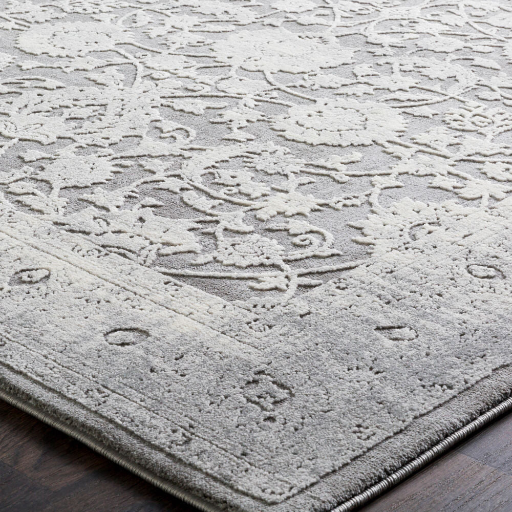 Tibetan Charcoal/Medium Gray Machine Woven Rug TBT-2309 - texture