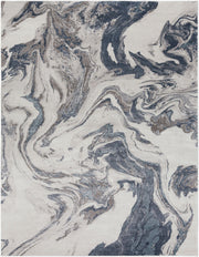 Tibetan Charcoal/White Machine Woven Rug TBT-2319 - 2' x 2'11"