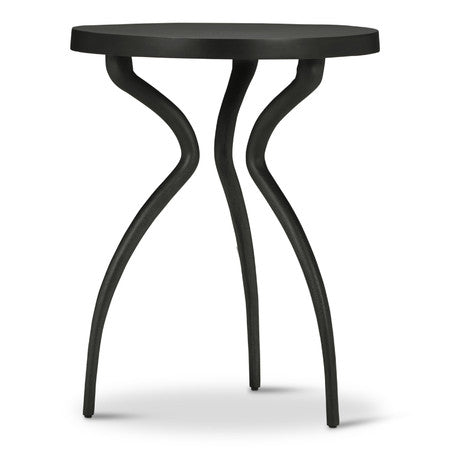 Elements Sarp End Table - Antique Zinc