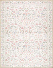 Thistle Bright Blue/Sage Machine Woven Rug - 2' x 2'11"