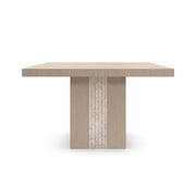 Unity Light Dining Table Sun Drenched Oak 48" by Caracole