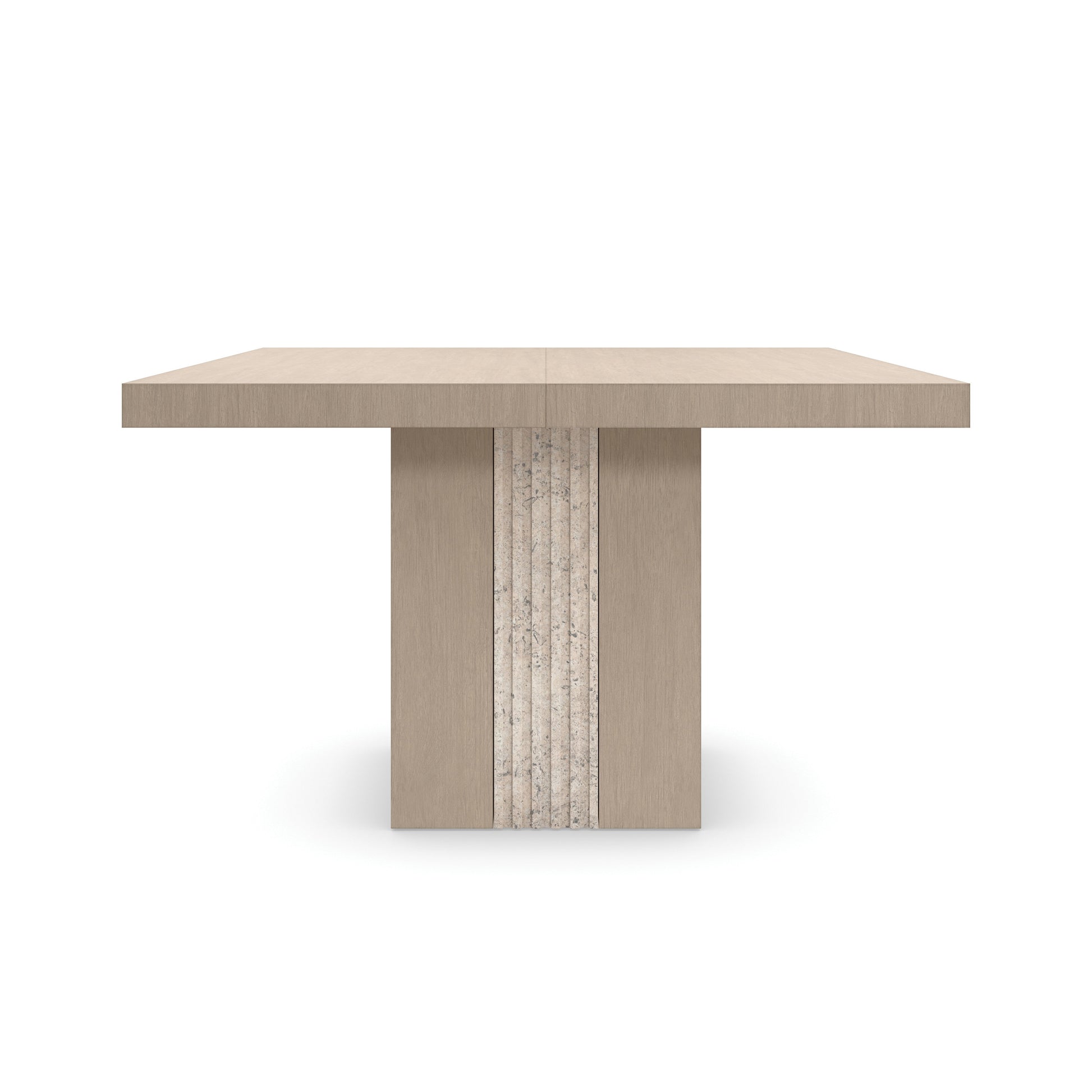 Unity Light Dining Table Sun Drenched Oak 48" by Caracole