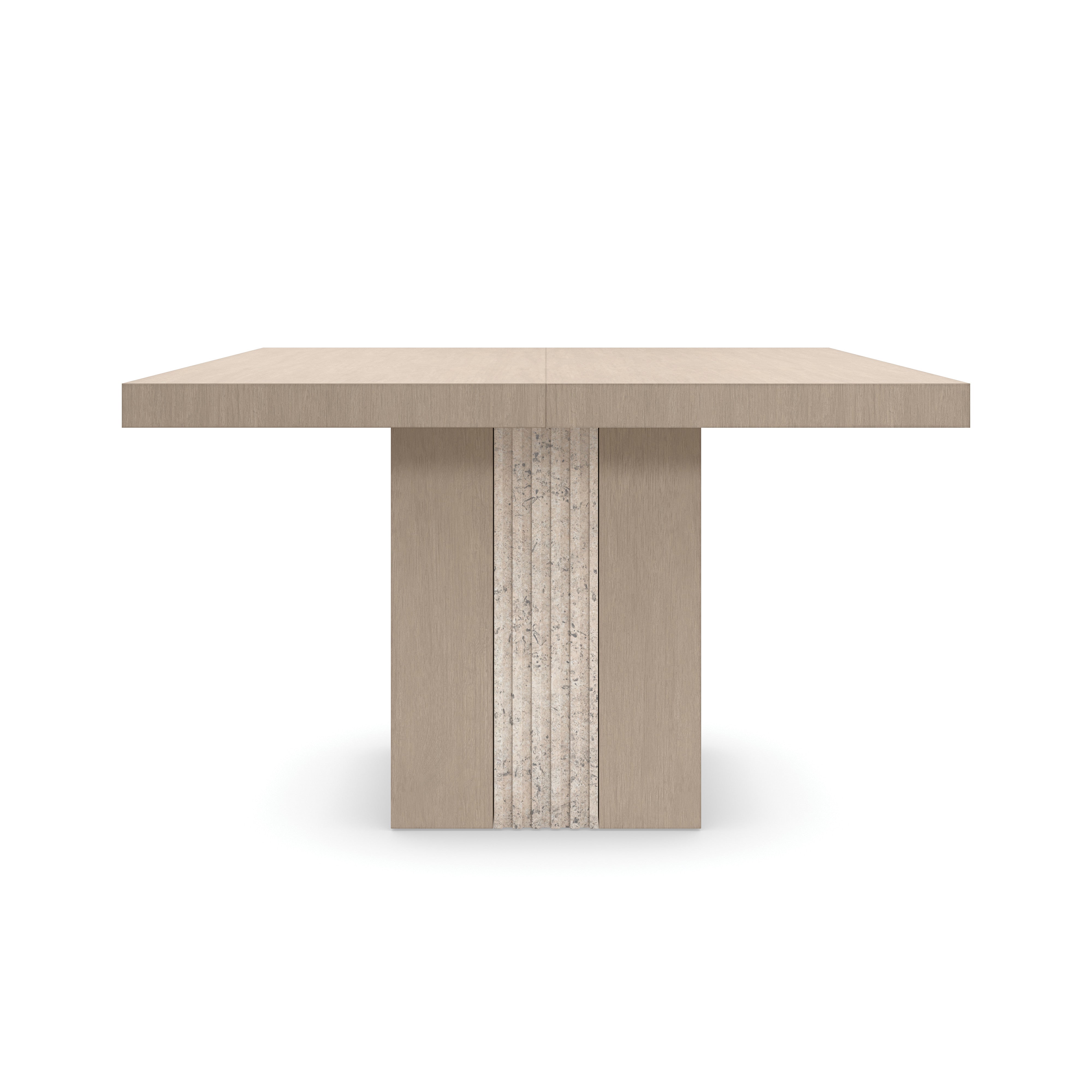 Unity Light Dining Table Sun Drenched Oak 48" by Caracole