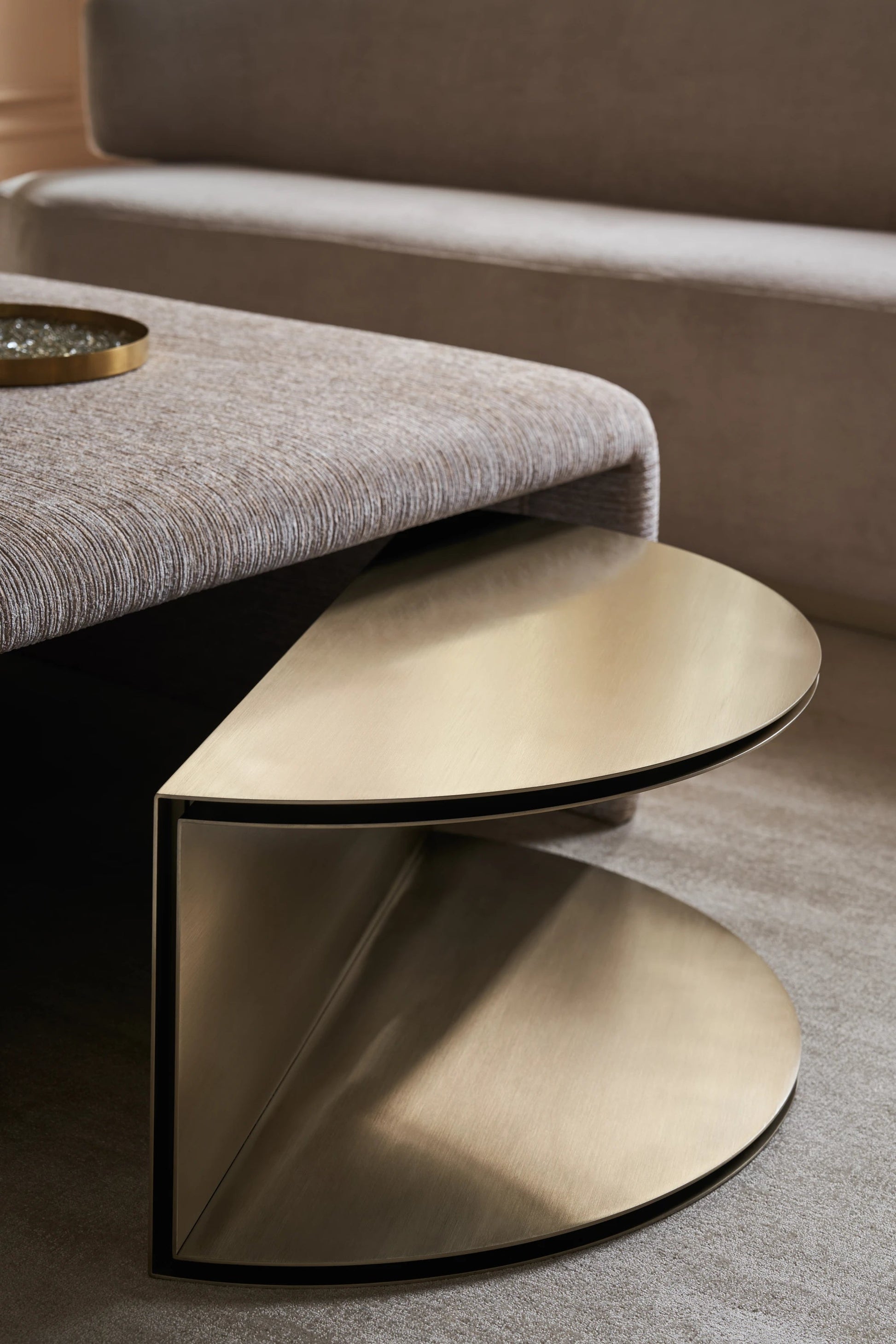 All Together Champagne Gold Coffee Table 32" by Caracole - view 3