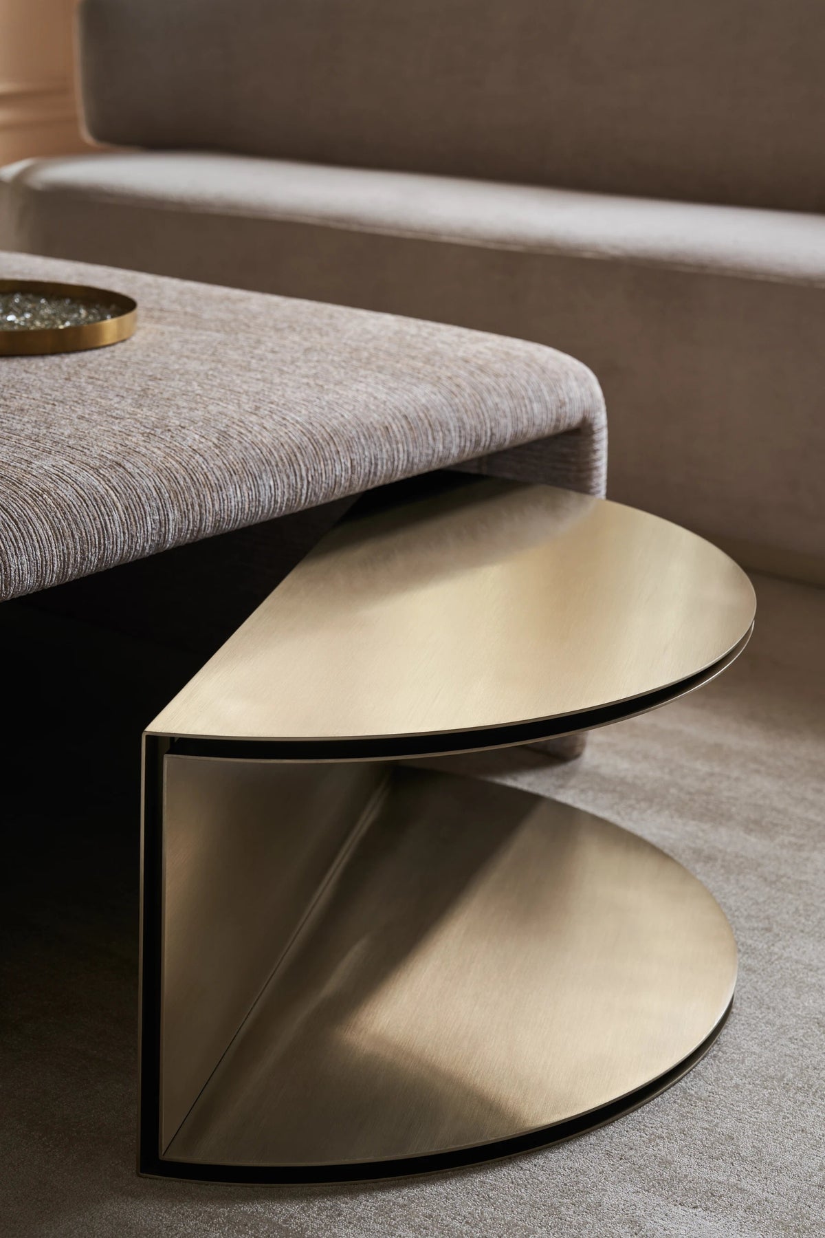 All Together Champagne Gold Coffee Table 32" by Caracole - view 3