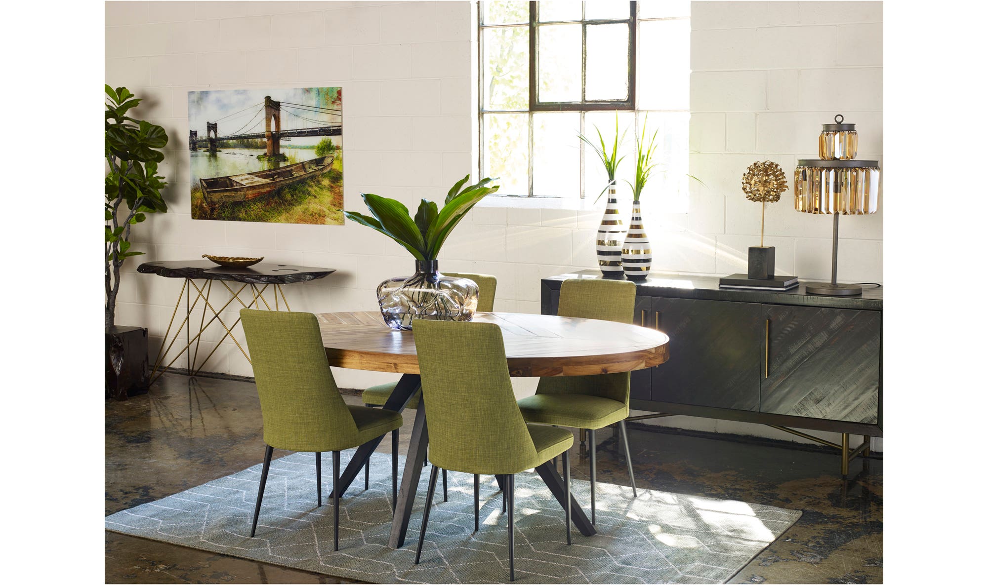 Parq Oval Dining Table Amber by Moe's Home Collection - view 22