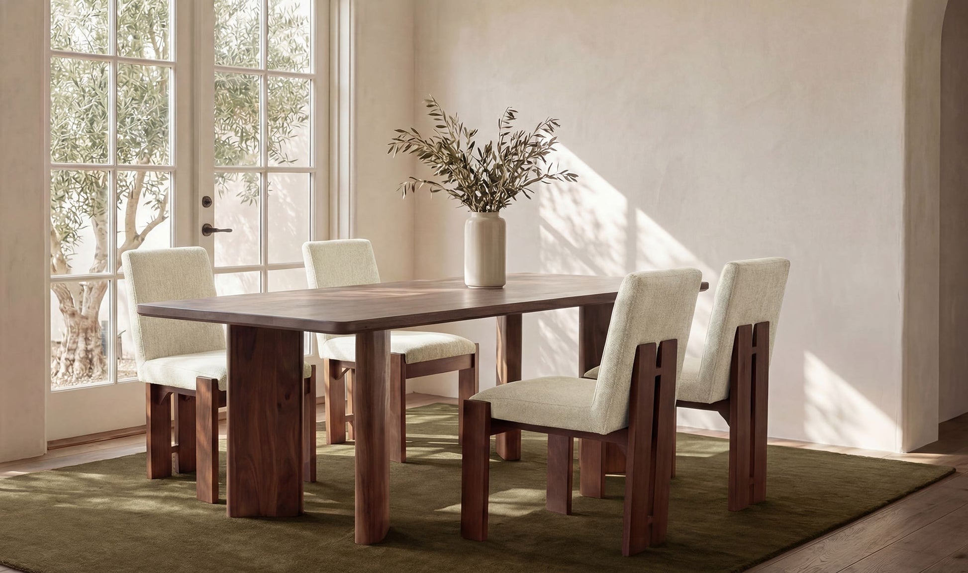 Mia Dining Chair Beige-Set of Two by Moe's Home Collection - view 5