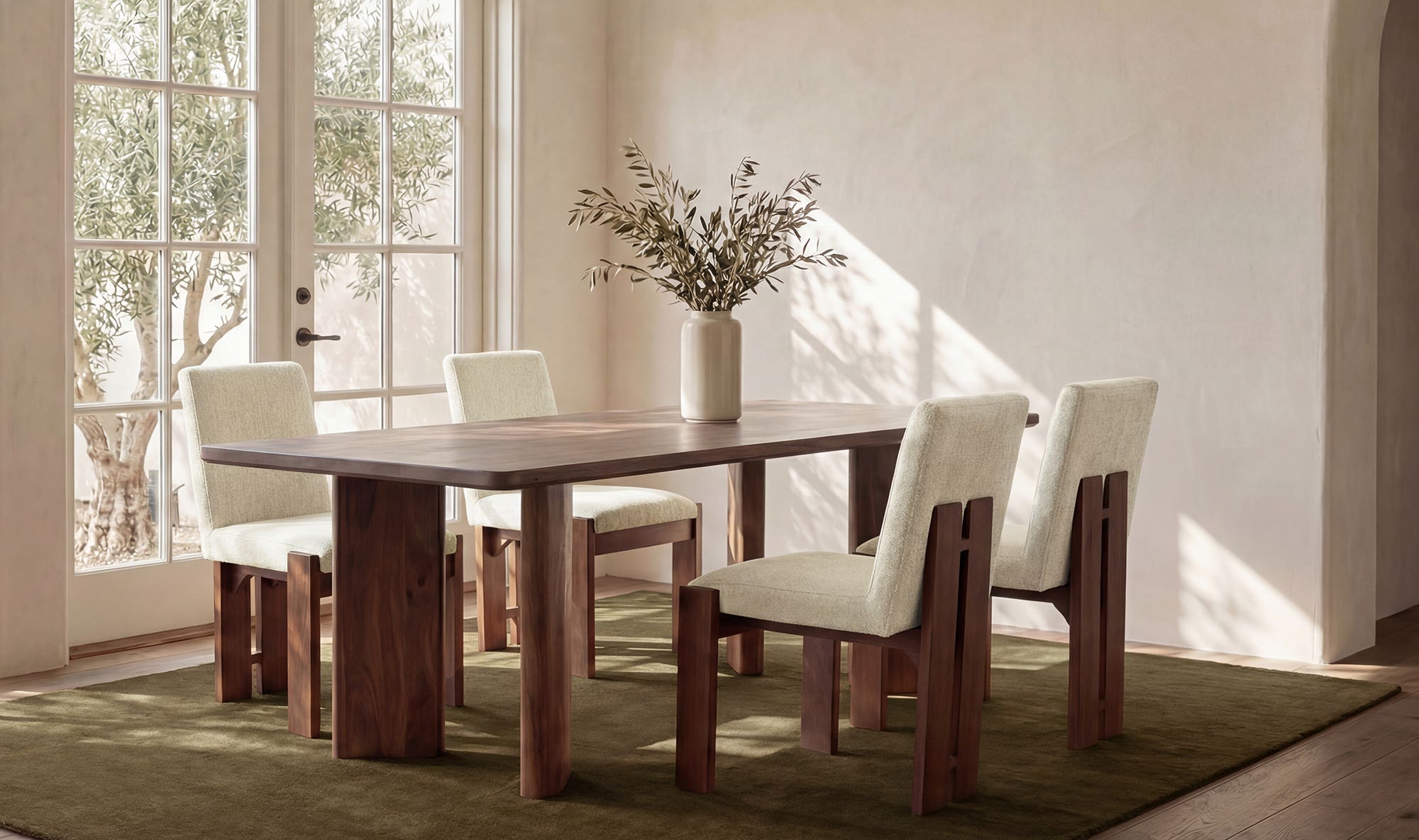 Mia Dining Chair Beige-Set of Two by Moe's Home Collection - view 5