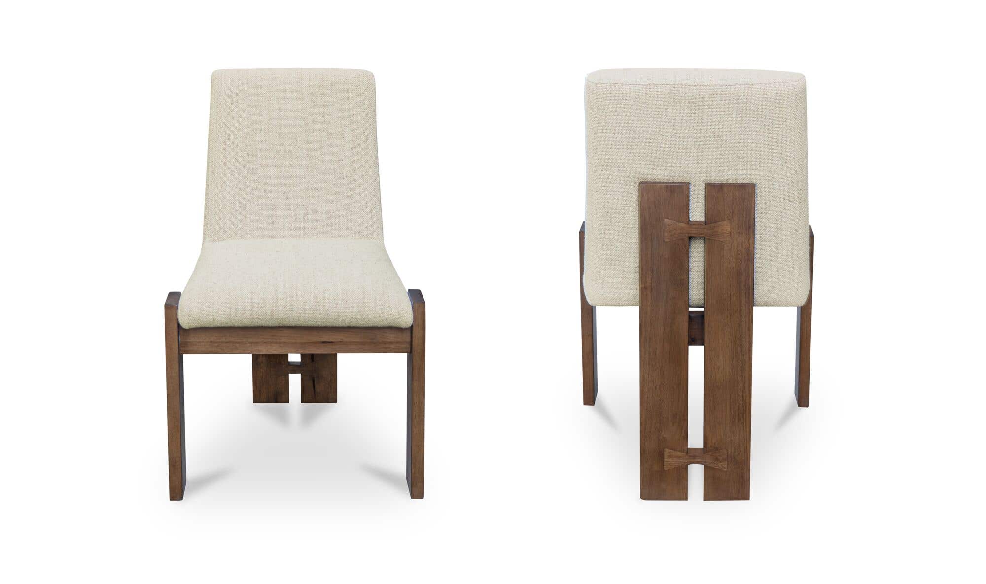 Mia Dining Chair Beige-Set of Two by Moe's Home Collection - view 7