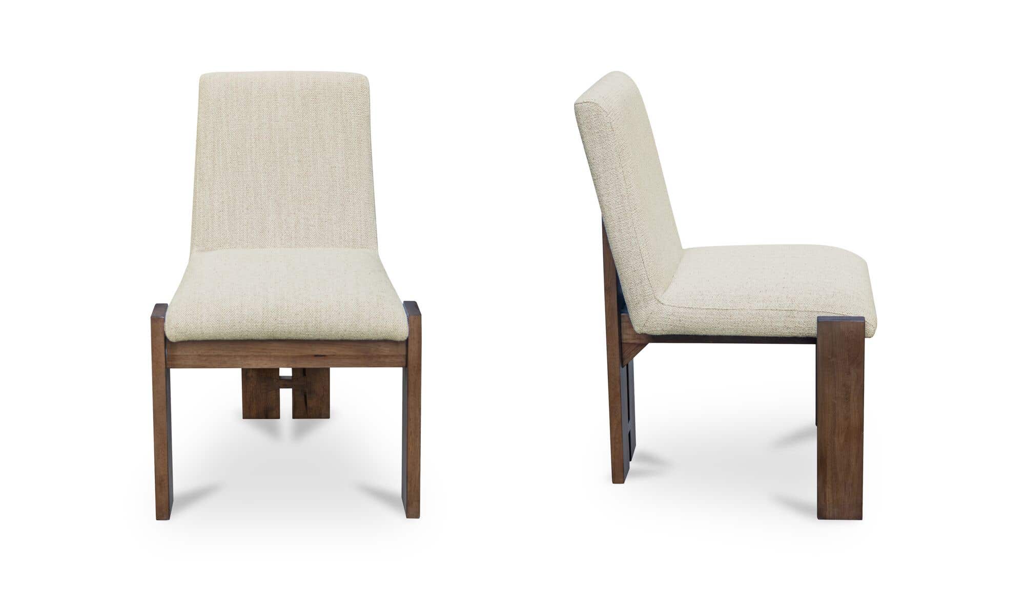 Mia Dining Chair Beige-Set of Two by Moe's Home Collection - view 6