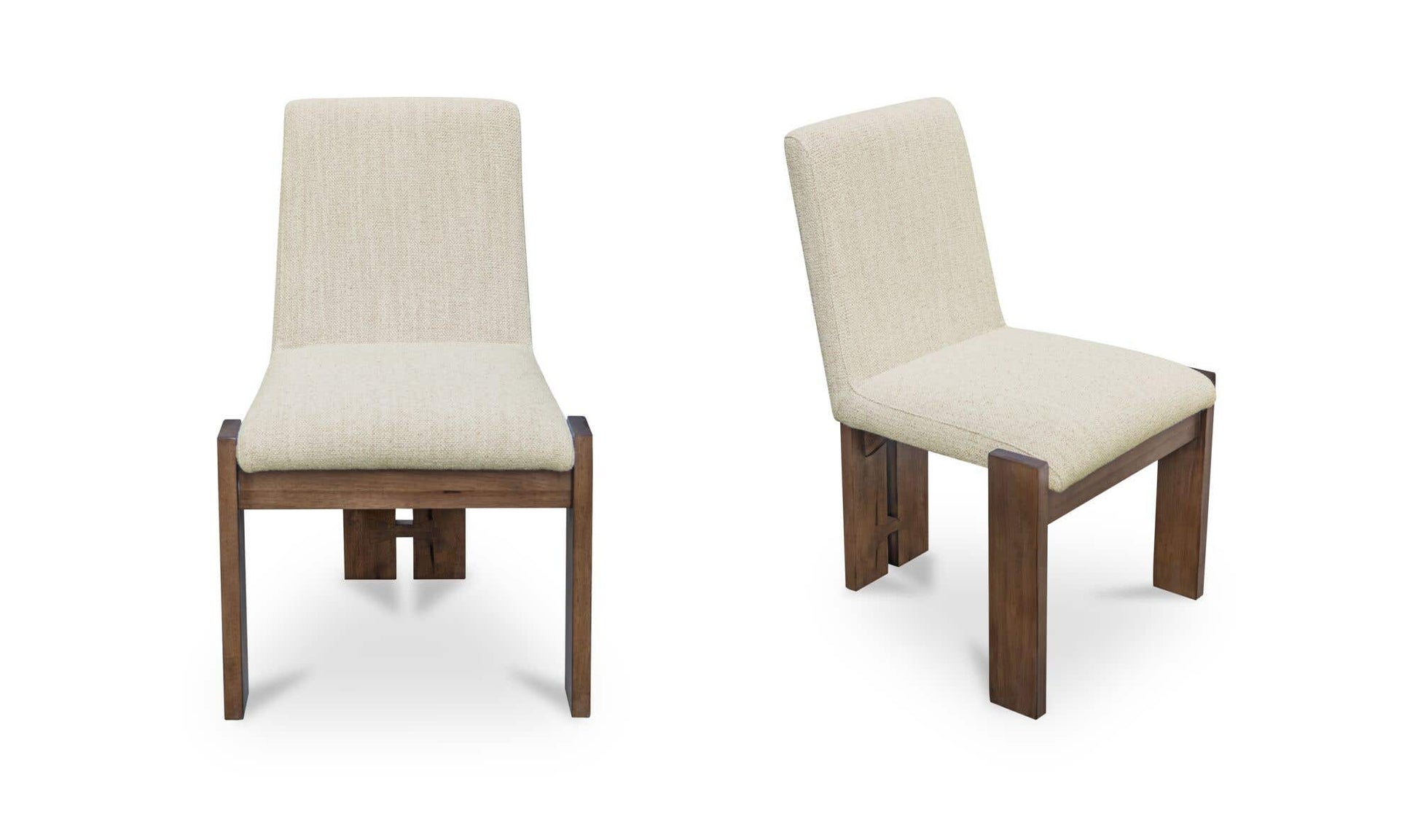 Mia Dining Chair Beige-Set of Two by Moe's Home Collection - view 4