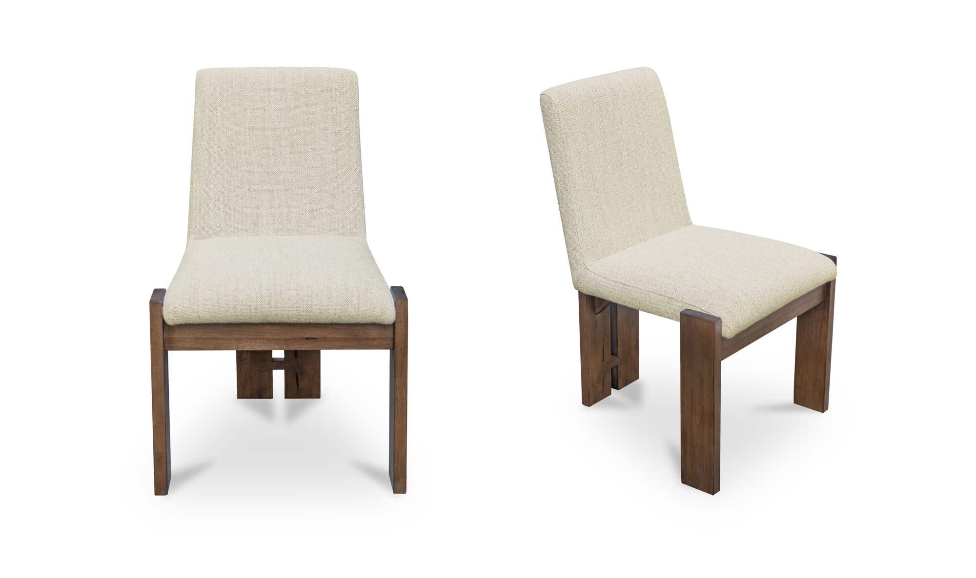 Mia Dining Chair Beige-Set of Two by Moe's Home Collection - view 4