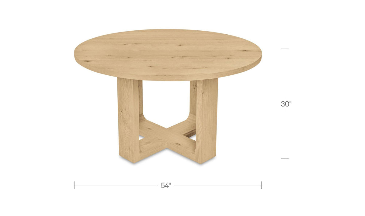 Hayes Dining Table Rustic Oak by Moe's Home Collection - view 9