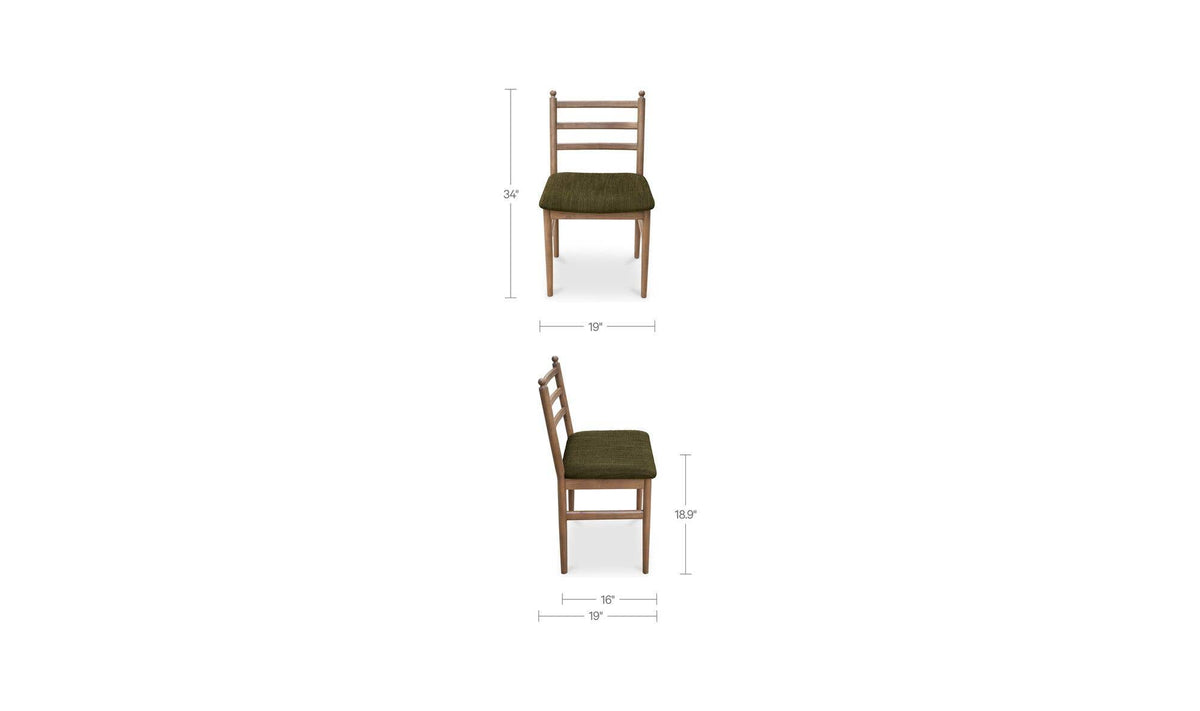 Vale Dining Chair Green - Set of Two by Moe's Home Collection - view 10