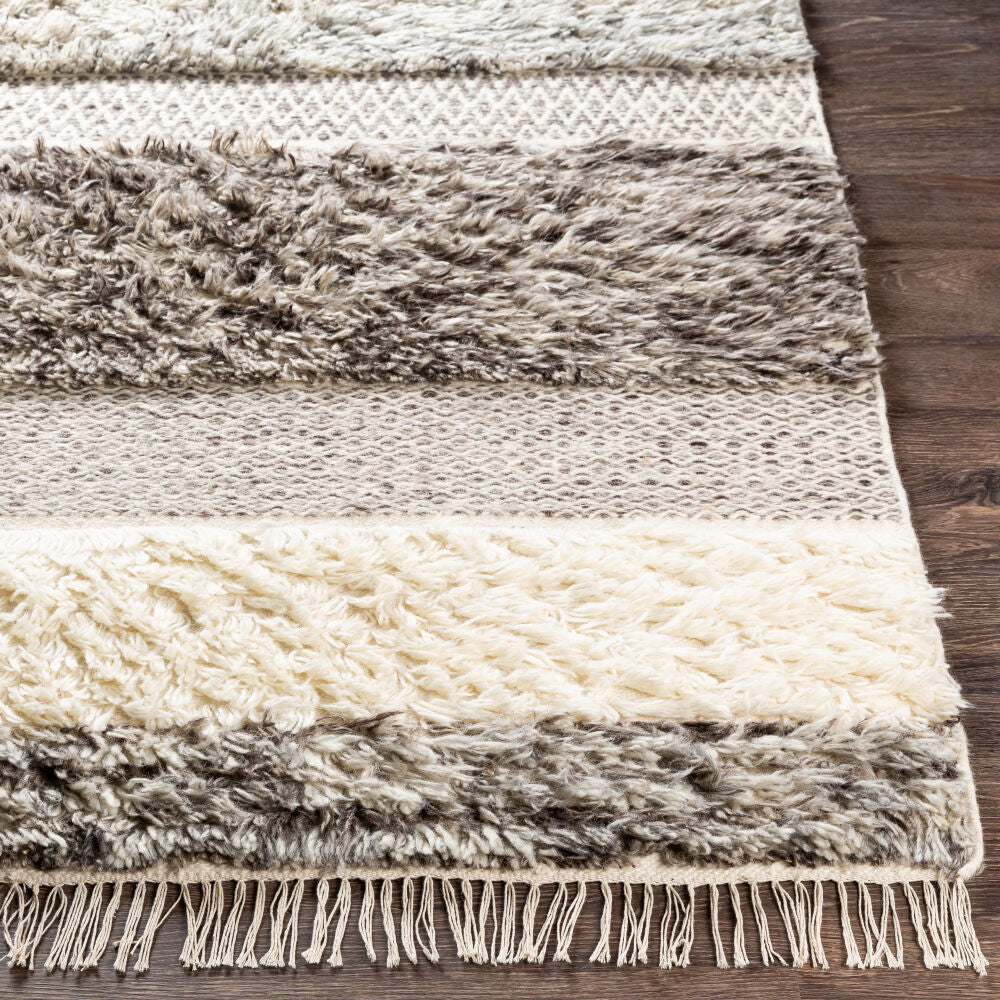 Tulum Beige/Taupe Handmade Rug - front